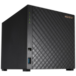 ASUSTOR DRIVESTOR 4 (AS1204T) - 4 BAY TOWER NAS, QUAD-CORE 1.7GHZ CPU, 2.5GBE PORT, 1GB DDR4, 3X USB 3.0 (DISKLESS)