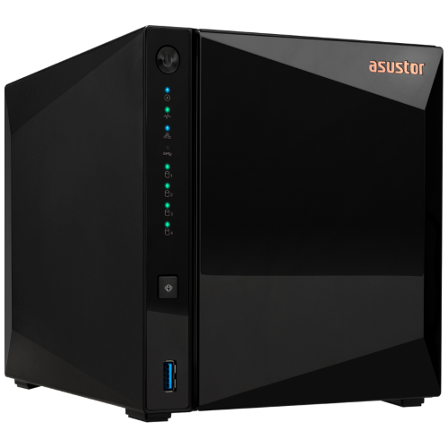 ASUSTOR DRIVESTOR 4 PRO (AS3304T V2) - 4 BAY TOWER NAS, QUAD-CORE 1.7GHZ CPU, 2.5GBE PORT, 2GB DDR4 (DISKLESS)