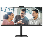 AOC CU34E4CW - MONITOR 34" IPS WQHD CURVO 120HZ - WEBCAM 5MP - HDMI - DP - USB - W3Y