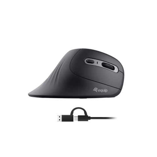 EQUIP 245119 - MOUSE ERGONOMICO WIRED USB - 6 PULSANTI - DPI SWITCH (1200/2400/4800/7200)