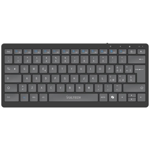 VULTECH KEY-601WBT - MINI TASTIERA SLIM WIRELESS + BLUETOOTH - LOW PROFILE - BATTERIA INTEGRATA RIC.