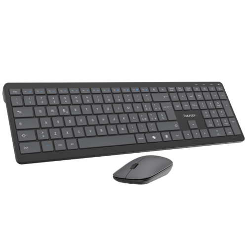VULTECH KM-851W - KIT TASTIERA E MOUSE SLIM WIRELESS - LOW PROFILE - TASTI FUNZIONALI