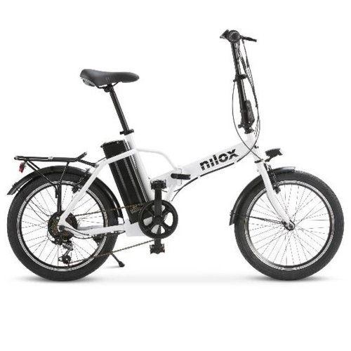 Nilox J1 Pro City E-Bike 20" con Motore 250W, Cambio Shimano 6 Velocità e Batteria 36V 8Ah