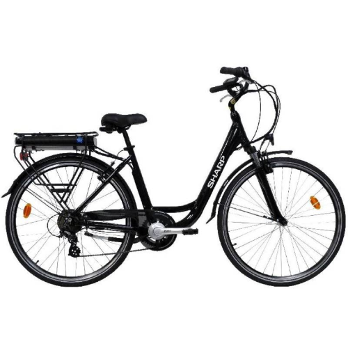 Sharp BK-CD03E-B City E-Bike 26" in Alluminio con Motore 250W e Batteria 36V 10Ah