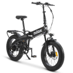 Nilox X10 Ultra Fat E-Bike Pieghevole 20"x4" con Batteria Estraibile 48V 13Ah