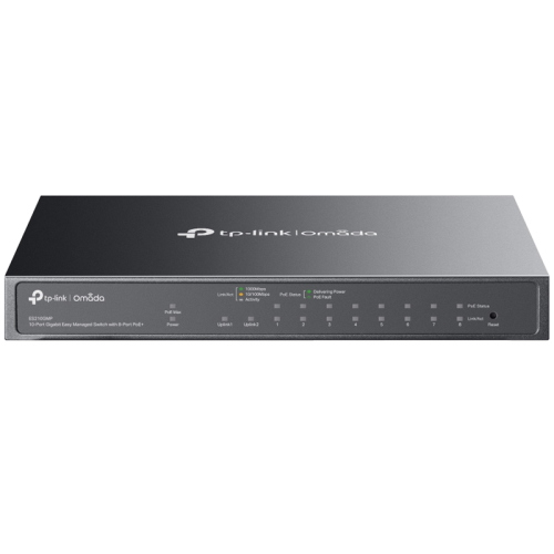 OMADA (TP-LINK) ES210GMP - SWITCH EASY MANAGED 10 PT LAN GIGABIT CON 8 PT POE+