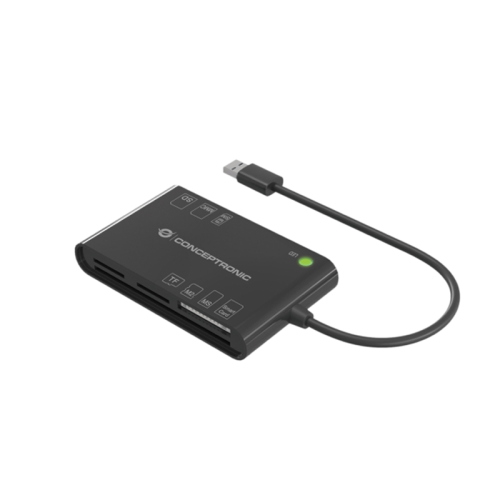 CONCEPTRONIC BIAN01B - CARD READER ALL-IN-ONE SMART ID, SUPPORTS ISO7816 CLASS A, B AND C (5V/3V/1.8V)