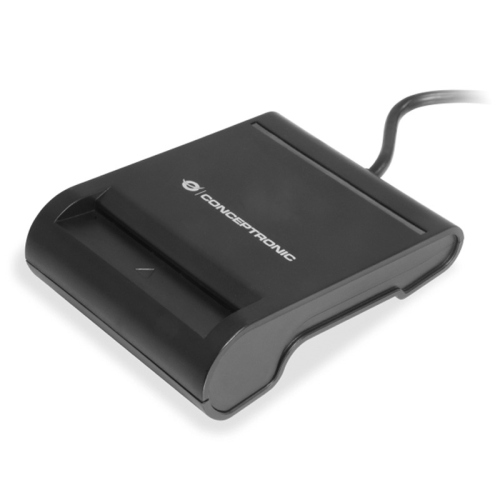 CONCEPTRONIC SCR01B - CARD READER SMART ID USB2.0, SUPPORTS ISO7816 CLASS A, B AND C (5V/3V/1.8V)