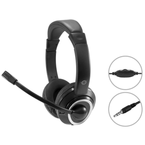 CONCEPTRONIC POLONA02B - CUFFIE OVEREAR - MICROFONO - CONTROLLO VOLUME - JACK 3.5