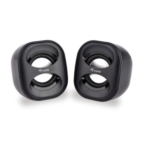 EQUIP 245330 - SPEAKER 2.0 - 6W - USB-A POWER - BLACK / WHITE