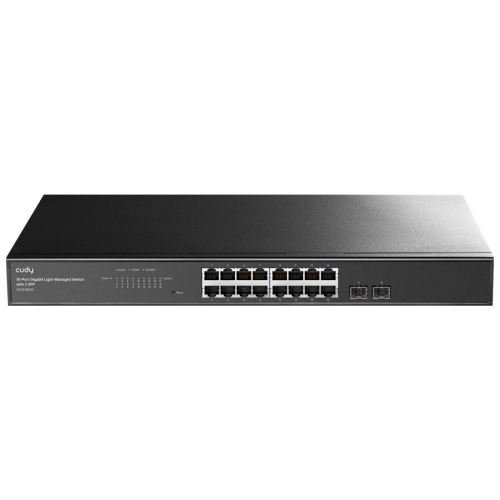 CUDY GS1016ES2 - SWITCH 16-PORT GIGABIT - 2 Gigabit SFP PORTS - Cudy Cloud APP
