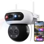 OUTDOOR SMART WI-FI TRIPLECAMERA EZVIZ CS-H90F - TRIPLE 3K+ Full Color Night Vis