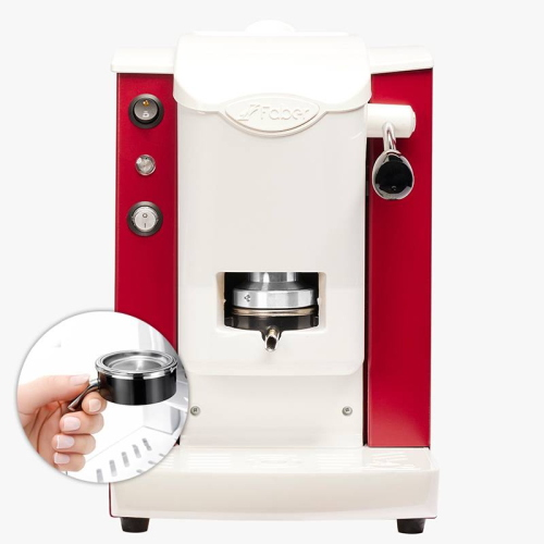 FABER SLOT PLAST LITE2.1 BORGOGNA BIANCO (SPBORBLT2.1) - MACCHINA CAFFE A CIALDE