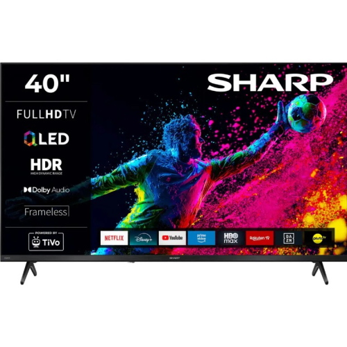TV COLOR 40" QLED SHARP AQUOS 40HE3245E FRAMELESS BLACK - FHD 3HDMI BT USB