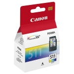 Canon Cl-511 Tri-Color 2972B001 Cartuccia Originale